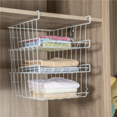 Japanese hanging basket wardrobe storage clothing storage rack kitchen partition storage rack dormitory partition storage rack hanging basket