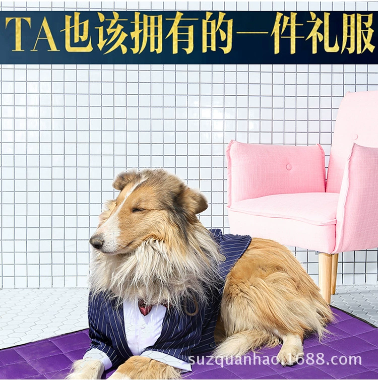 Костюм для домашних животных Большой костюм для собак Свадебное праздничное свадебное платье