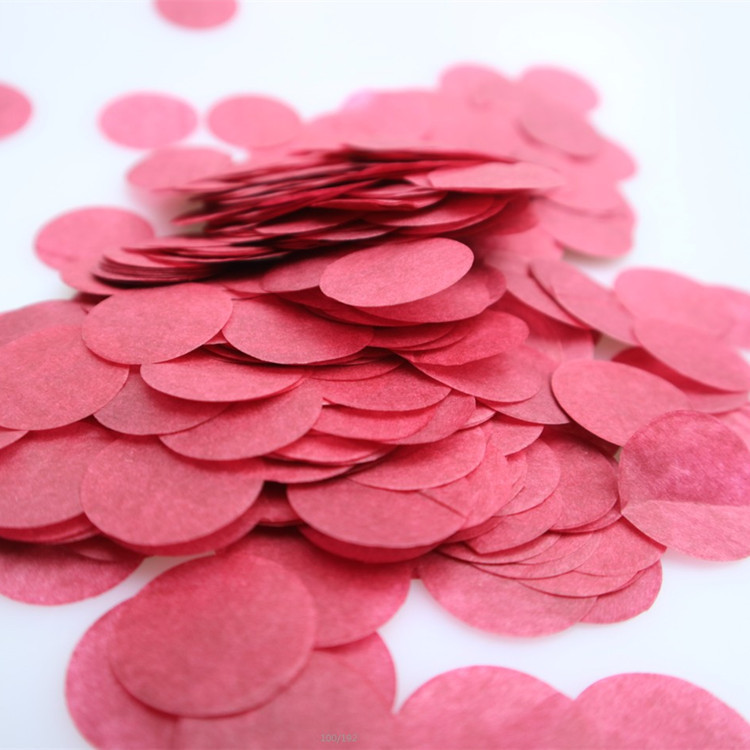 2.5cm 원형 색종이 와인 레드/10g 팩