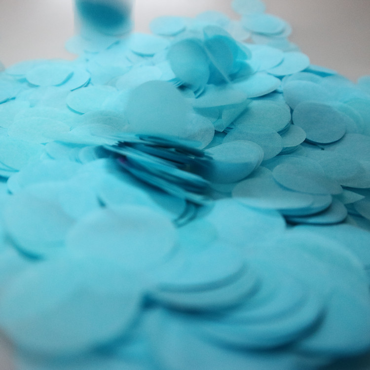 2.5cm 원형 색종이 블루/10g 팩