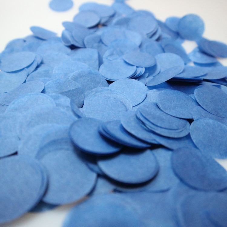 2.5cm 원형 색종이 사파이어 블루/10g 팩