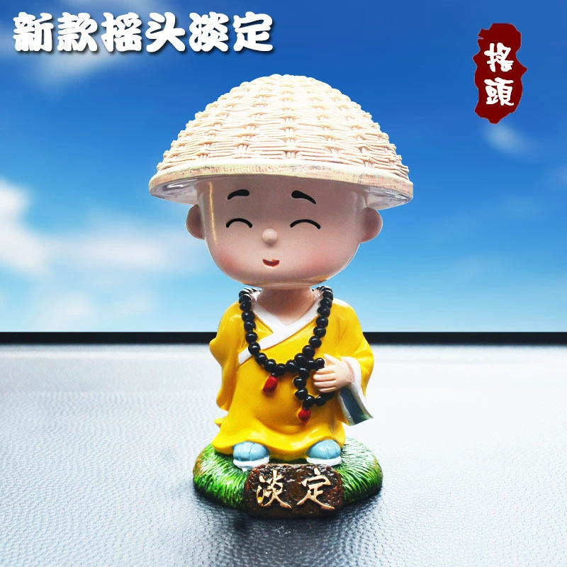 New Zen Er Xiao Shao Monk Monk Automobile Resin Spring Spring Calm Ping An Auto Zhong console interior