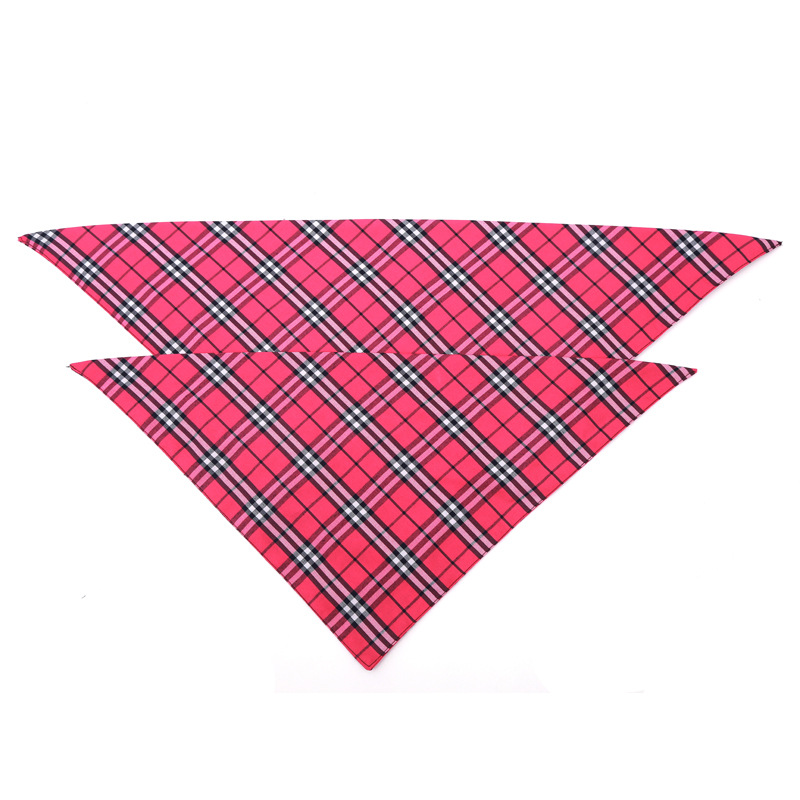 Fabricante en stock transfronteriza mascota bufanda perro doble capa algodón triángulo toalla mascota saliva toalla perro bufanda perro toalla