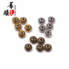 Retro metal accessory, golden silver beads, wholesale