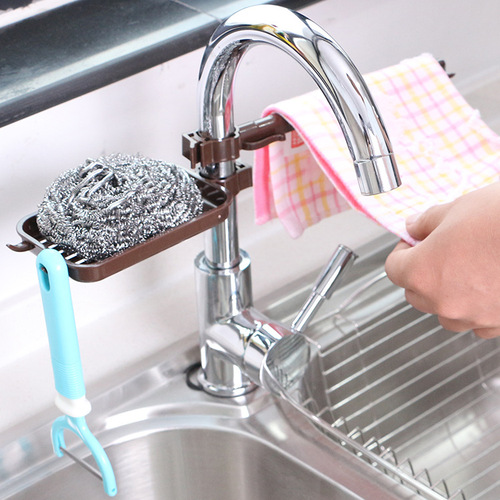 Faucet drain rack, pool storage rack, kitchen supplies sink sponge rag drain rack manufacturer