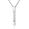 Fashionable three dimensional necklace stainless steel engraved, wholesale