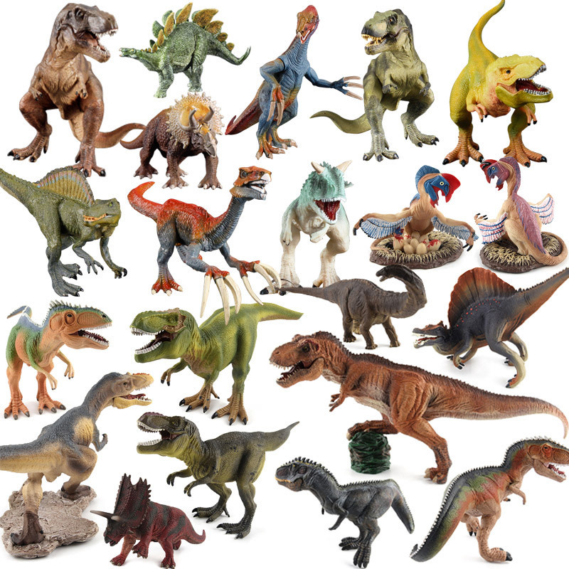 Factory Jurassic simulation solid Tyrannosaurus Velociraptor Tyrannosaurus dinosaur model cross-border toy suit wholesale