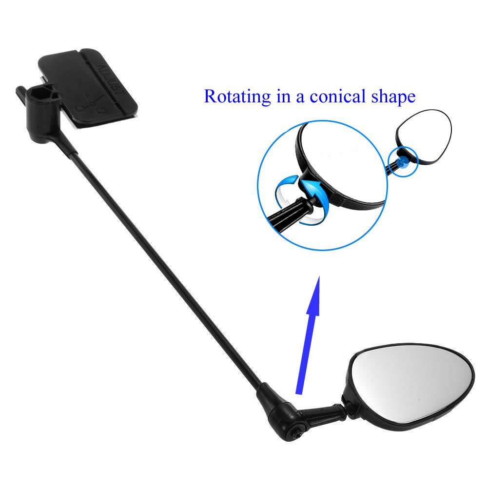 Montar en bicicleta espejo retrovisor casco de bicicleta espejo retrovisor bicicleta de montaña espejo retrovisor casco espejo giratorio