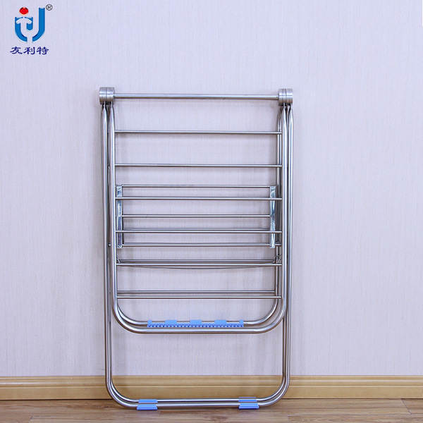 Wholesale installation-free stainless steel clothes drying rack