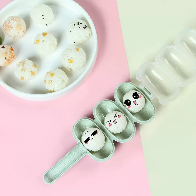 摇饭团儿童摇摇乐做米饭DIY模具抖摇一摇喂宝宝吃饭手工可爱