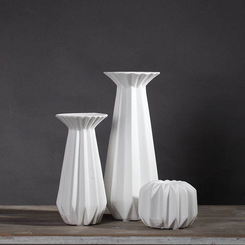 Nordic simple creativa decoración candelabro de cerámica del café vela cena candelabro accesorios de boda al por mayor