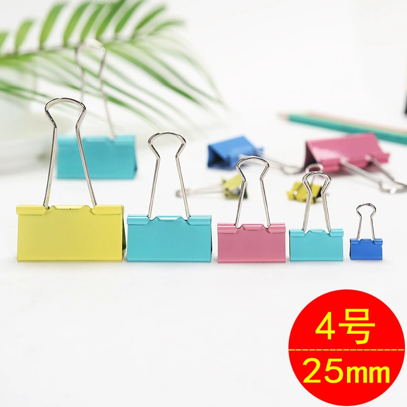 25 мм Длинный хвост клип средний объемный цвет ласточкин хвост клип трансграничной электронной коммерции питания клип 4 финансовый билет клип