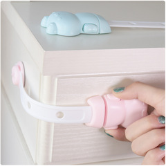 2024 Fat Baby 3-speed adjustable children’s cartoon safety lock baby extended multi-function cabinet door curved drawer