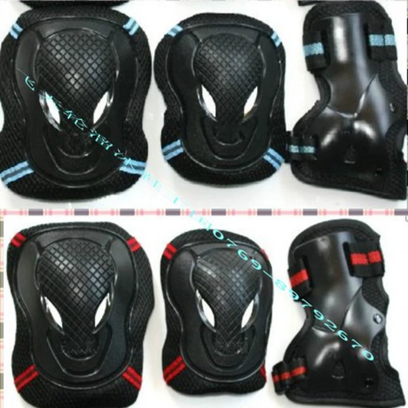 Защитная экипировка для взрослых и детей: набор для роликовых коньков, экстремального спорта, йоги, велоспорта, катания на лыжах, скейтборде, специальные наколенники