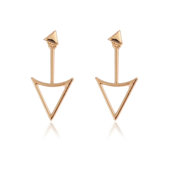 Triangle nail, golden color