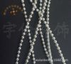 Factory direct selling fixed line connection pearl round bead gold -plated silver bead 2mm 3mm vacuum aluminum white