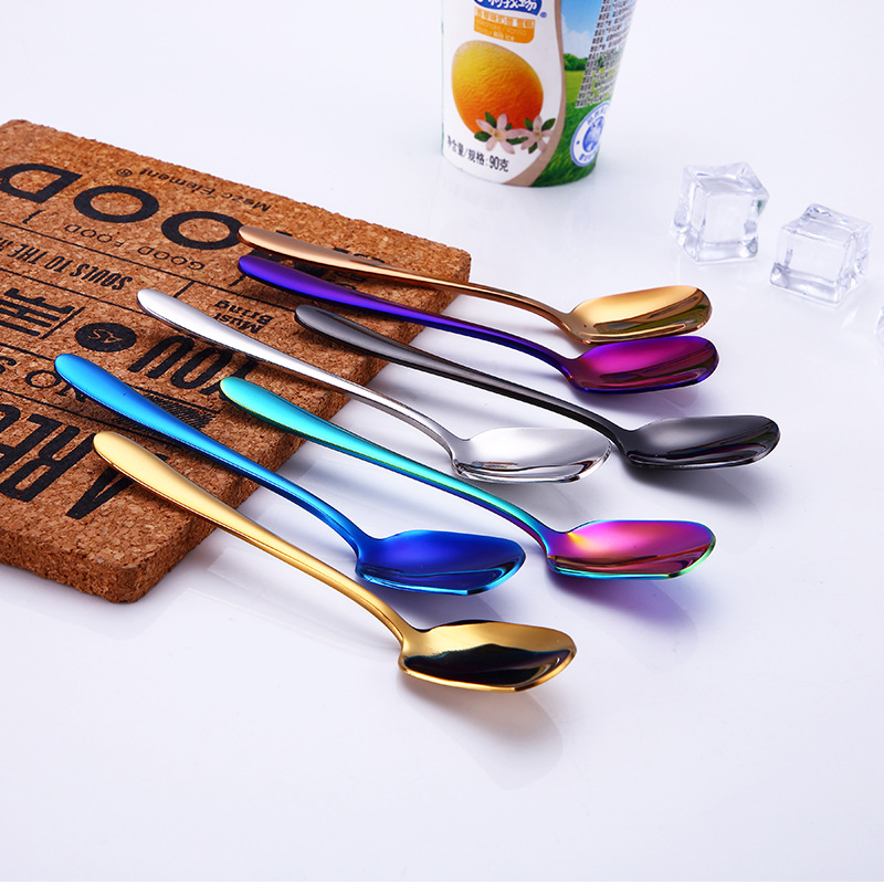 Cuillère à glace en acier inoxydable créative pour café_voghion.com