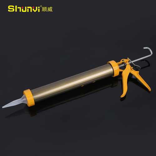 Manufacturer wholesale Shunwei structural soft glue gun, all-metal labor-saving glue gun, manual beautiful seam glass glue gun wholesale