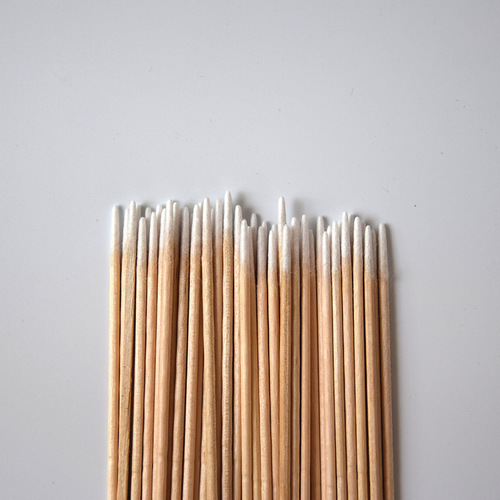 Tattoo supplies, tools, makeup cleaning, disposable pointed cotton swabs, pointed wooden single-head sticks