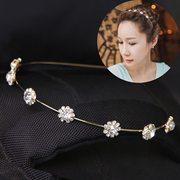 2018时尚优雅镶钻新娘头饰发箍品婚礼发饰水钻皇冠婚纱配饰