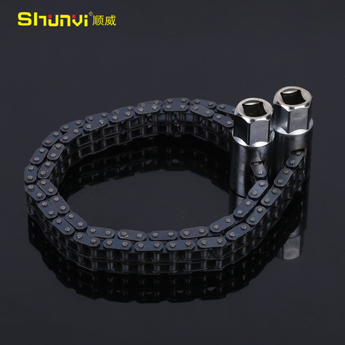 Wholesale Shunwei sleeve type double row chain filter wrench, oil filter wrench, oil grid wrench