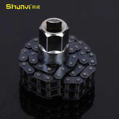 Wholesale Shunwei sleeve type double row chain filter wrench, oil filter wrench, oil grid wrench