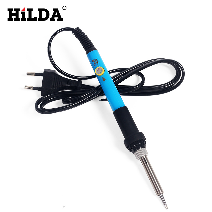 Hilda UE 220V 60W eléctrico de soldadura traje de ajuste de temperatura pistola de soldadura herramienta de retrabajo de soldadura punta de hierro