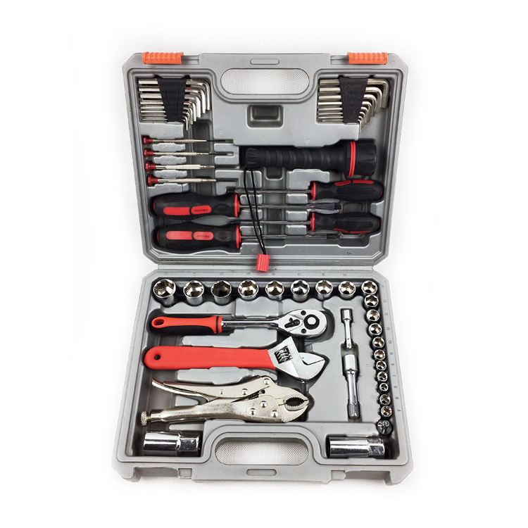 五金工具52件套机修工具组合套筒棘轮扳手