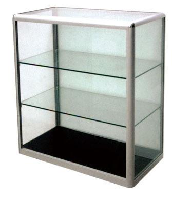厂家精品钛合金展示柜  钛合金展柜材料销售  折叠玻璃展示高柜