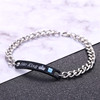 Bracelet with letters, fashionable accessory for beloved, European style, wish