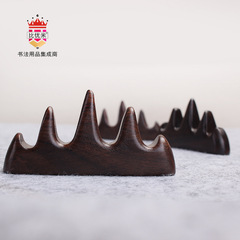 Biyoumi black sandalwood Wuzhishan pen holder black catalpa wood brush pen holder manufacturer wholesale BG06