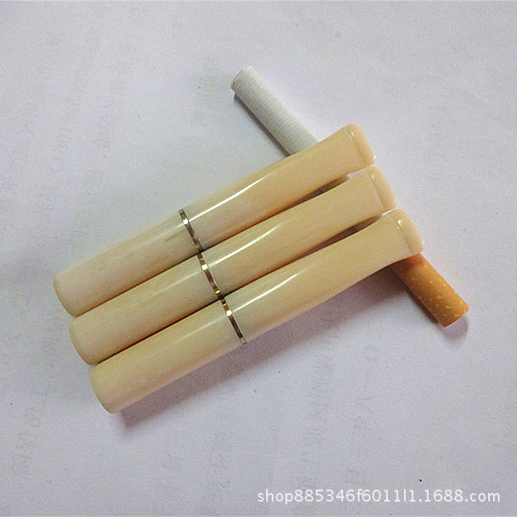 工艺品仿牙白精巧小号烟嘴适合6mm滤芯