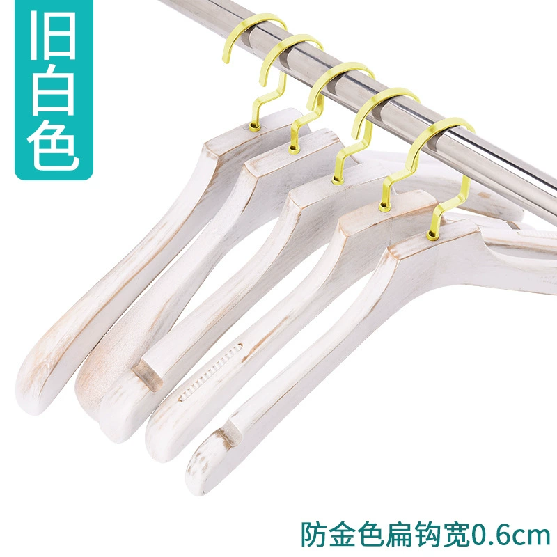 White wooden hanger from natural wood, stand, Korean style