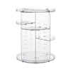 Rotary makeup storage box Set the rack transparent simple acrylic desktop student dormitory skin care dressing and finishing