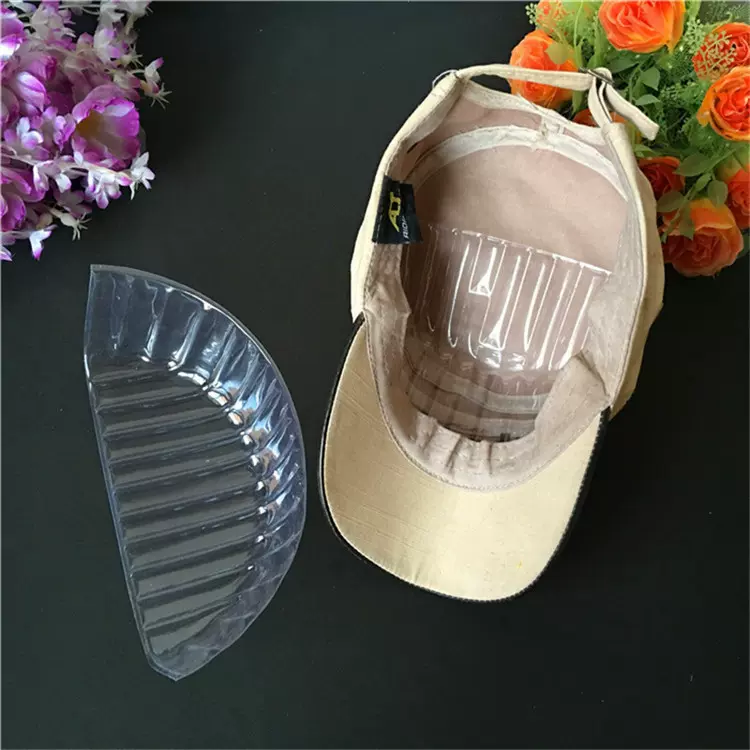 现货PVC塑料平顶帽托透明棒球平顶帽撑厂家批发防变形量大从优