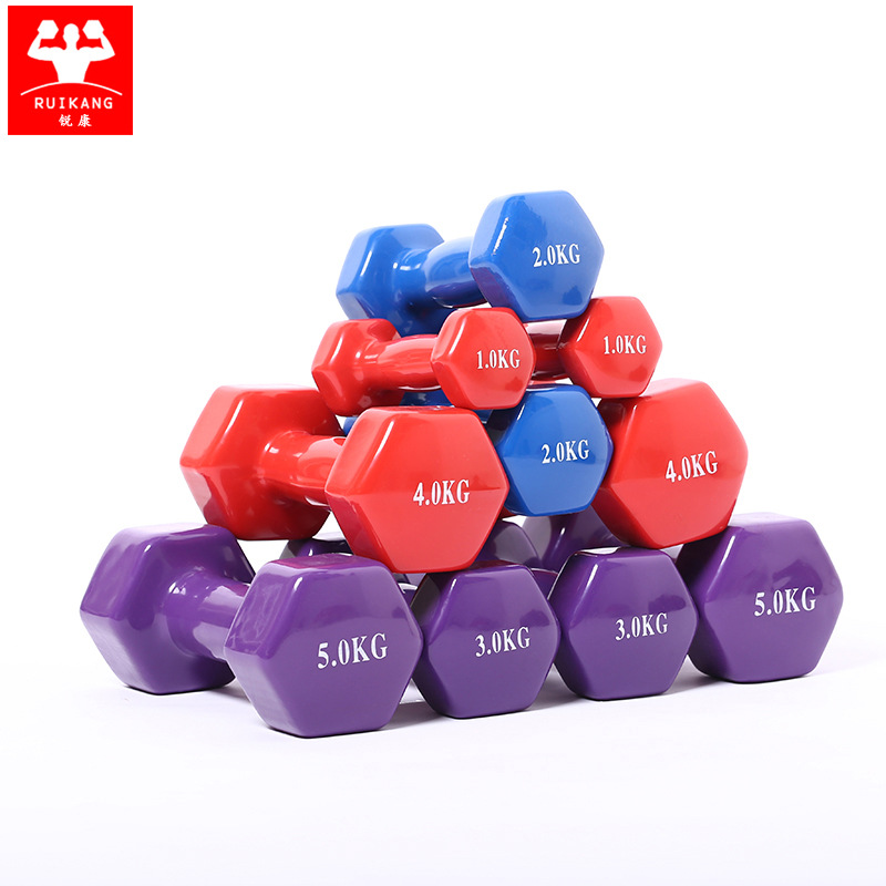 Men's sports hexagonal handheld portable dumbbells