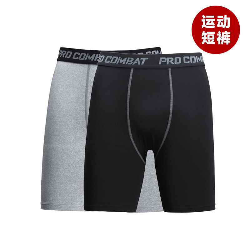Five-point tights men's short sports running basketball exhaust moisture absorption sweat high elasticity quick drying factory spot direct sales