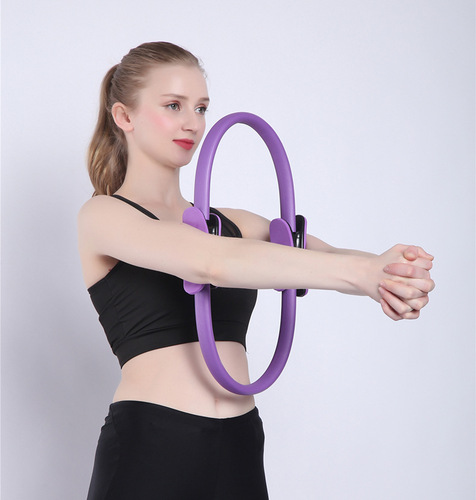 Manufacturer yoga circle Pilates circle wholesale multi-color yoga circle fiberglass crescent handle Pilates circle magic circle