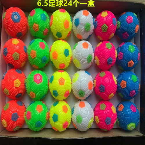Massage elastic stress ball flashing ball, squeezing it will make a sound, stress relief toy, street vendor source, promotional toy, wholesale