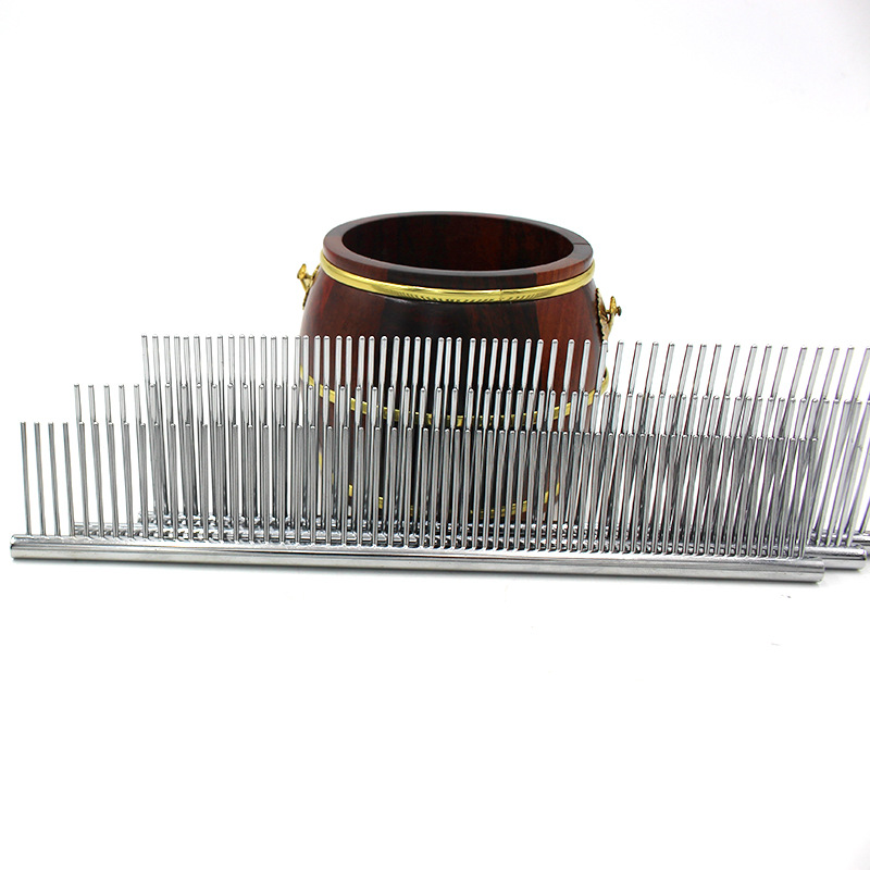 PET peine acero inoxidable metal masaje peine densidad de doble uso belleza peine perro cepillo suministros al por mayor