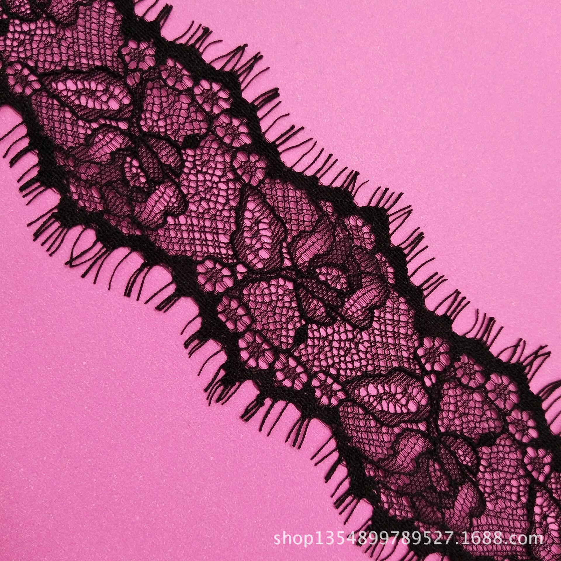 蕾丝花边厂家现货批发新款热销眼睫毛蕾丝花边 婚纱花边辅料