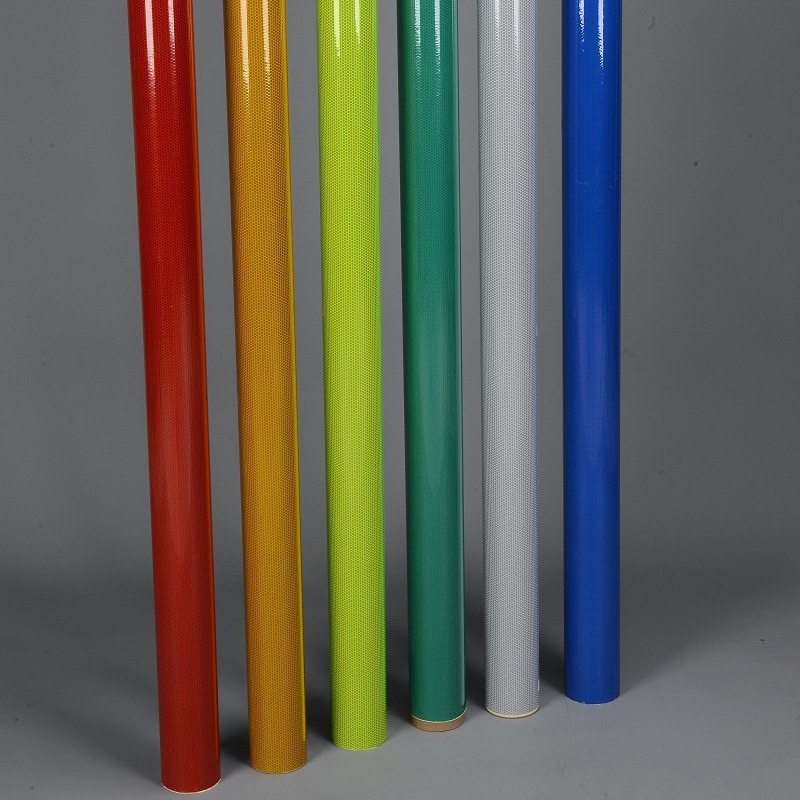 跨境专供二级公路标牌护栏用网格状pet刻字材料高强级反光膜批发