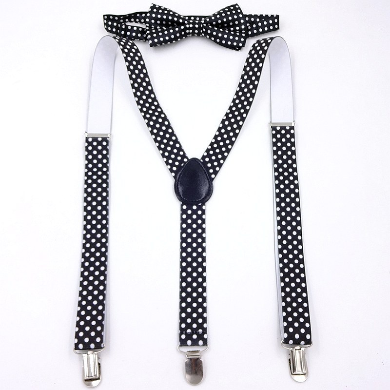 Teenager 2.5cm Candy Color Suspender Belt 3 Clip Pants Suspender British Elasticated Strap Clip Bow Tie Polka Dot Teenager 2.5cm Candy Color Suspender Belt 3 Clip Pants Suspender British Elasticated Strap Clip Bow Tie Polka Dot