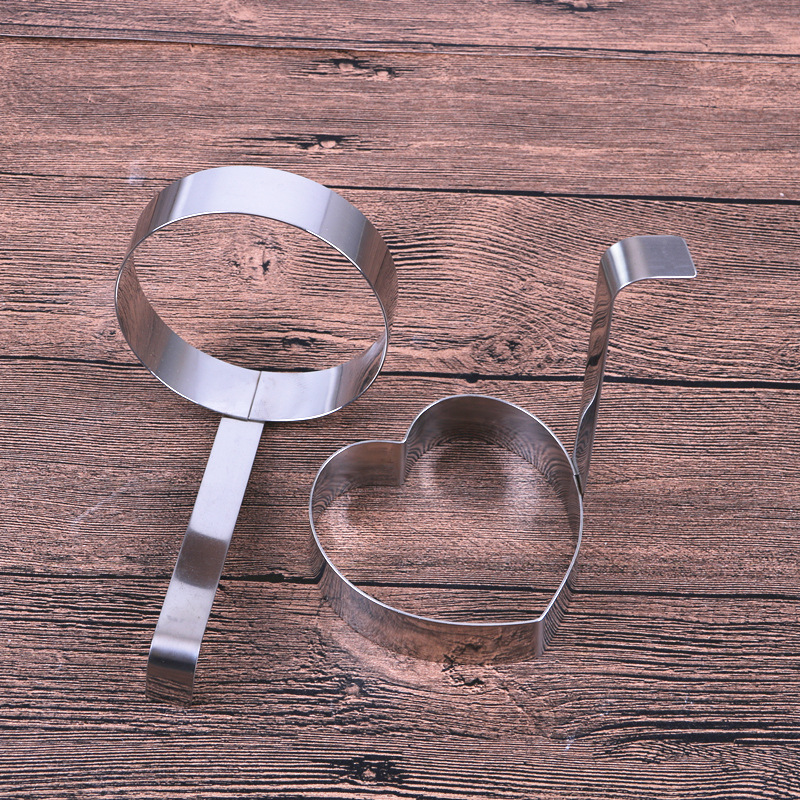 加厚不锈钢圆形煎蛋器创意心形煎鸡蛋模型家用煎饼工具