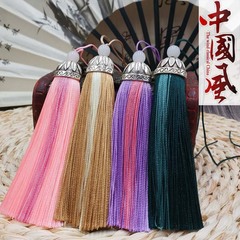 High-end Chinese knot tassel earring, ornamental pendant pineapple hat tassel line earring, curtain pendant lantern earring tassel