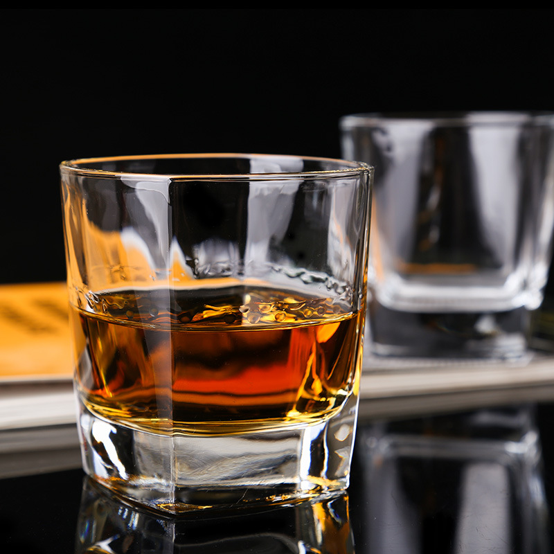Spot glass whisky glass beer glass bar KTV square wine glass wholesale