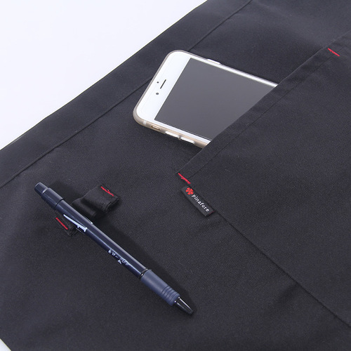 Kitchen half apron, household apron with pockets, anti-fouling, cafe apron, polyester cotton apron, women's smock, adult wholesale