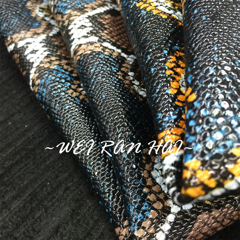 头层牛皮多色淋漆真皮皮料样版工厂直销