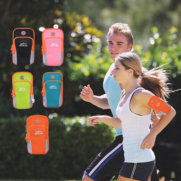 跑步手机臂包运动手机包袋防水健身手腕包套带华为礼品logo