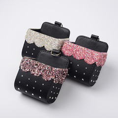 Practical car storage box, air outlet storage box, car trash can, car female mobile phone bag, dropshipping
